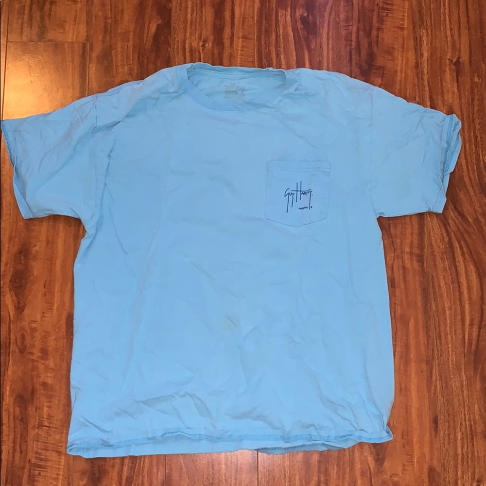 Guy Harvey large blue pocket tee